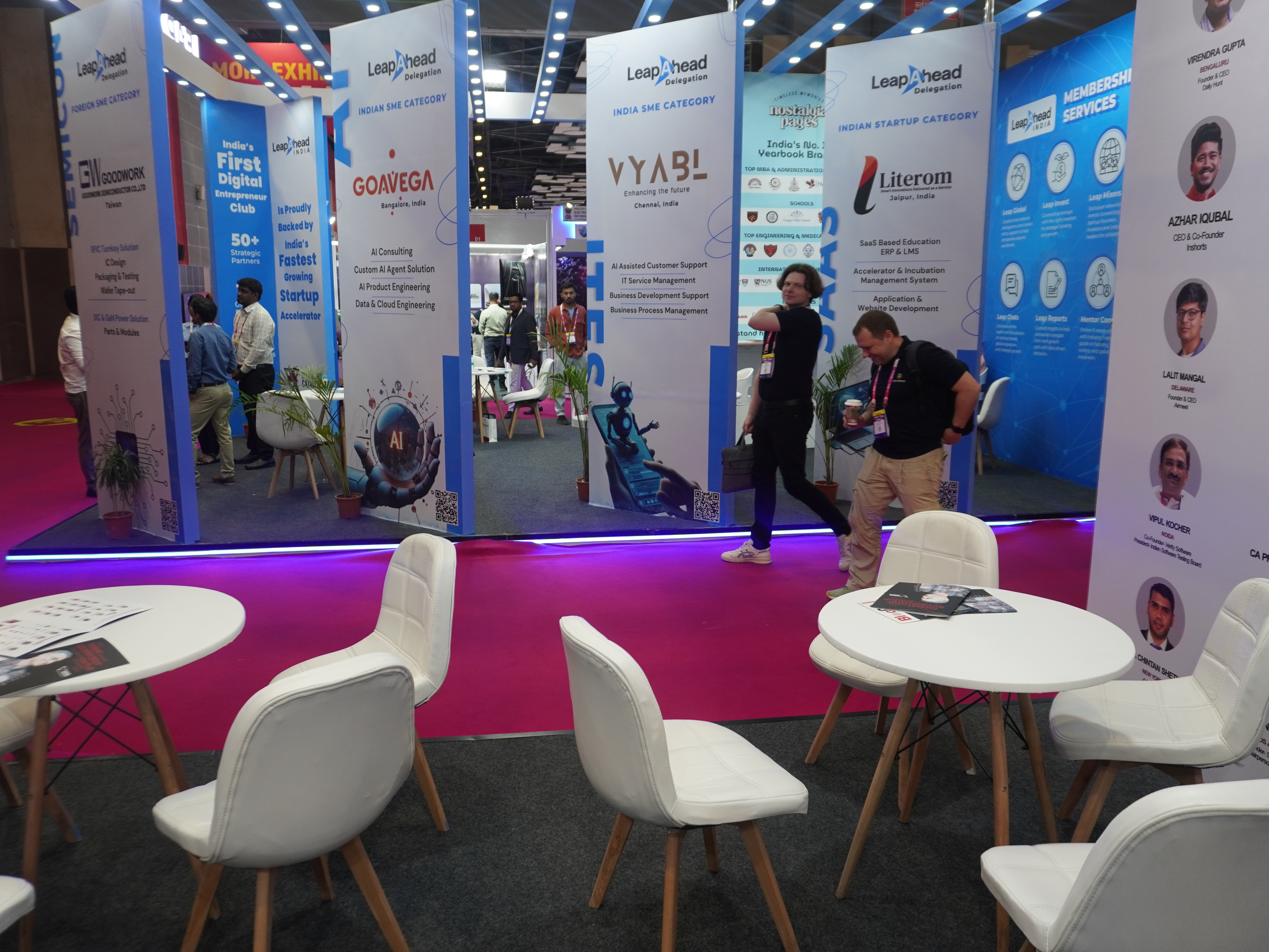 Leap Ahead IndiaSoft delegation booths